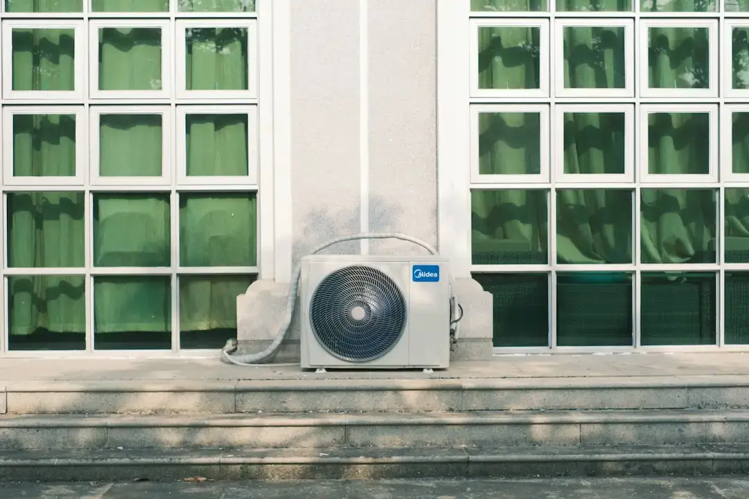 A close-up of colorful energy efficiency rating labels on modern household appliances to save electricity.