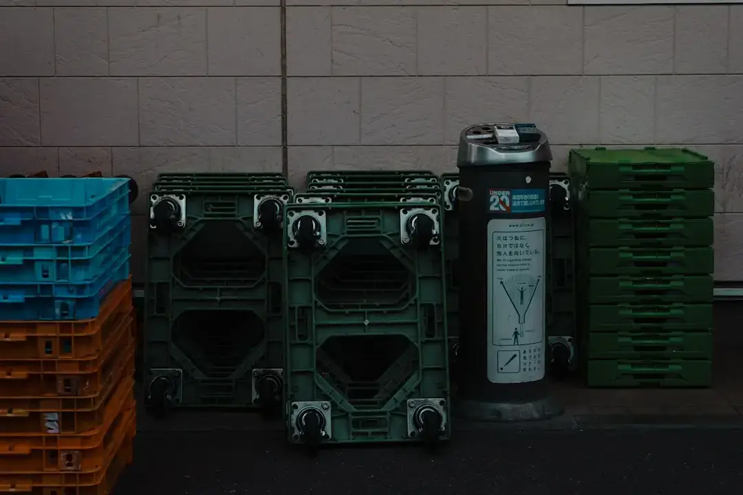 An eco-friendly recycling process representing green technology and sustainable waste management.