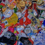 A pile of assorted items that are on a table