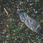 clear plastic bottle on green grass