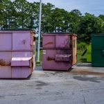 a group of colorful containers