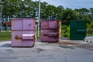 Modern recycling and waste sorting facility representing PSZOK collection points for municipal waste